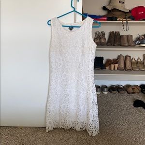 White lace dress